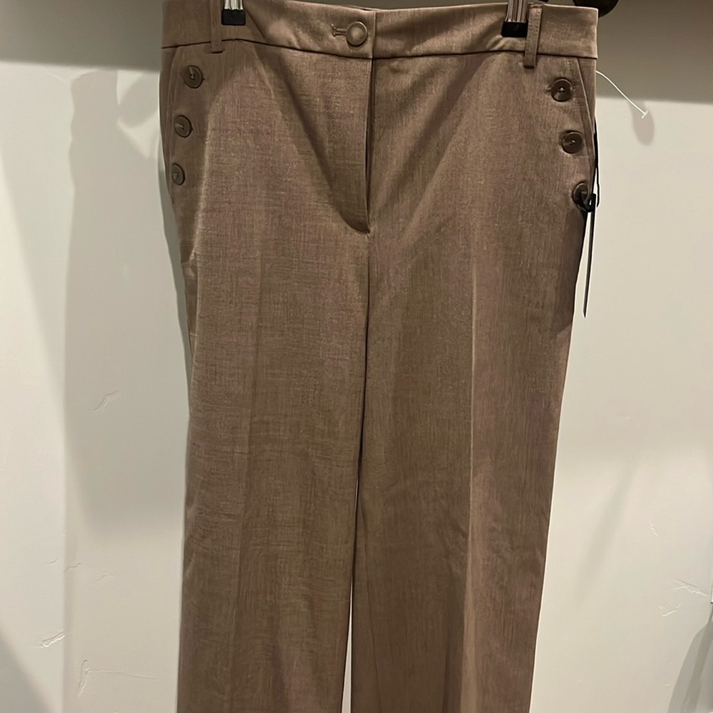 High waisted wide leg dress pants trousers